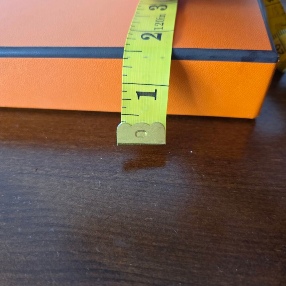 Orange square Hermes gift box - Picture 6 of 6